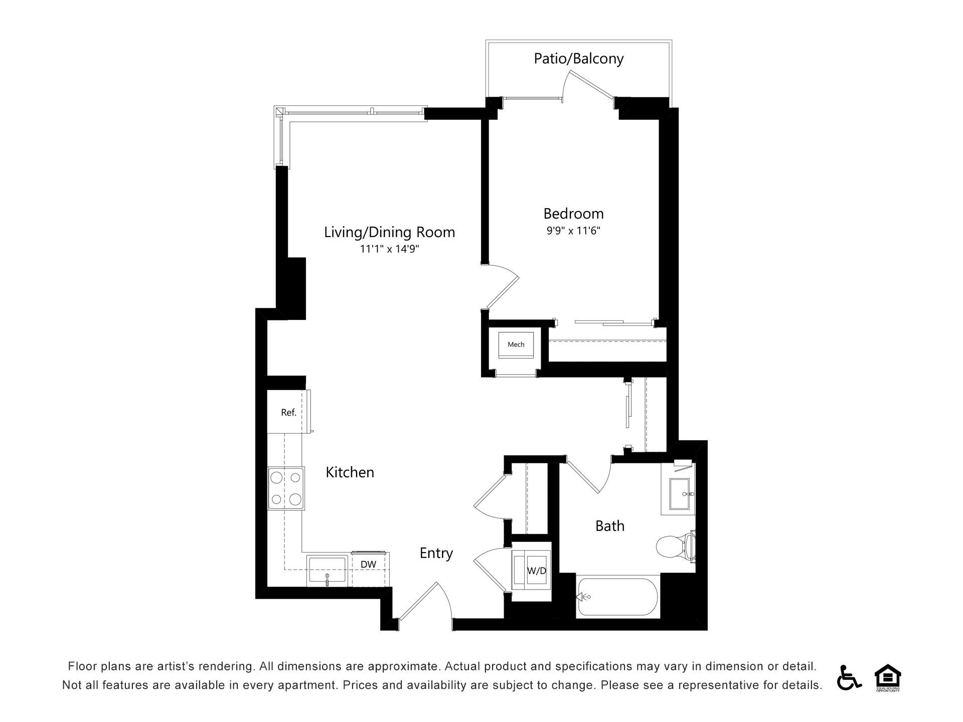 Floor plan layout diagram for A40